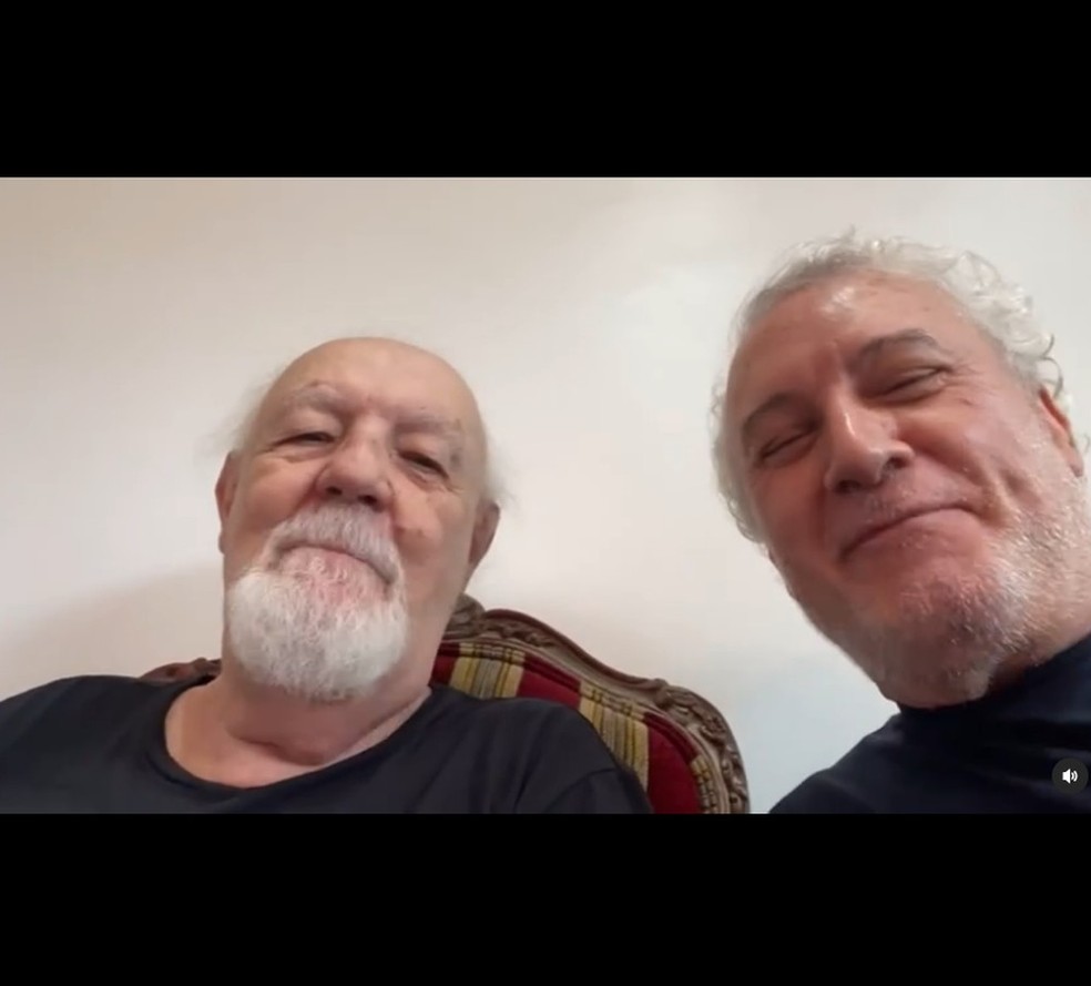 Ney Latorraca e  Edi Botelho — Foto: Reprodução/Instagram