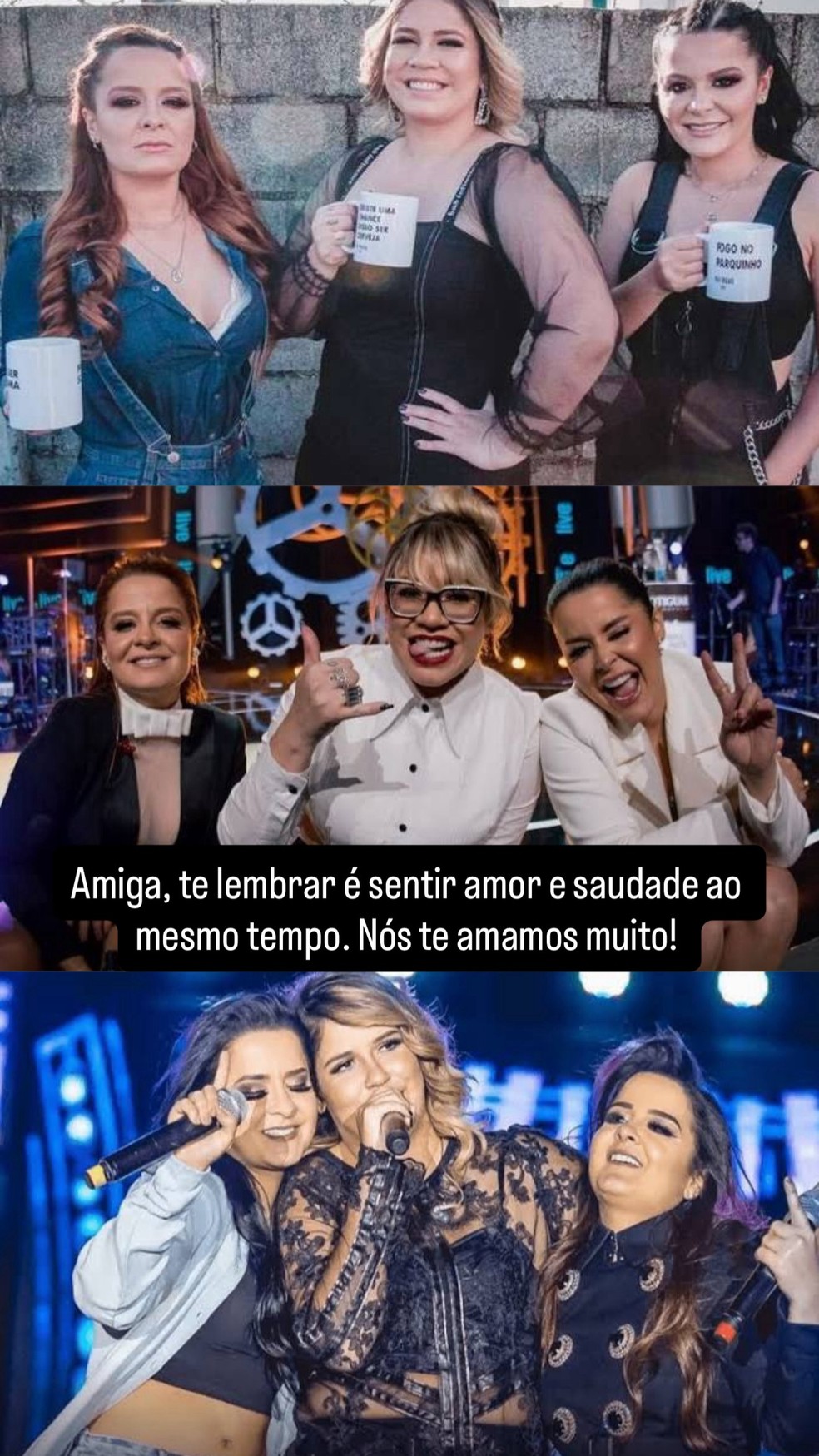 Maiara e Maraisa prestam homenagem no dia em que Marilia Mendon&ccedil;a faria 30 anos &mdash; Foto: Reprodu&ccedil;&atilde;o/Instagram