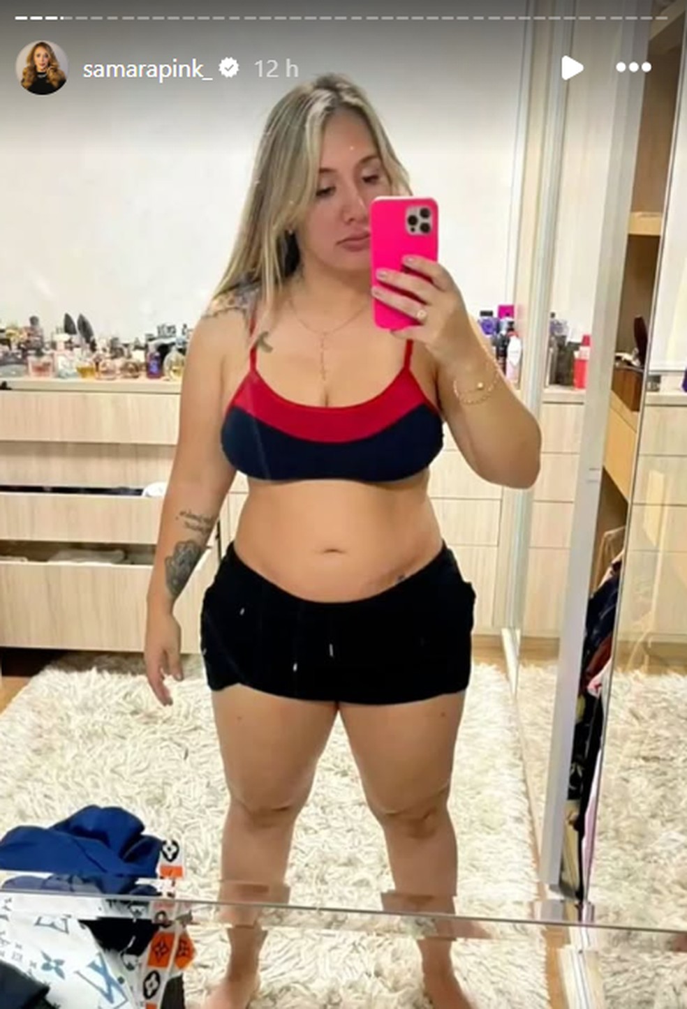 Sócia de Virginia Fonseca mostra antes e depois do corpo e impressiona com a transformação — Foto: Reprodução/Instagram