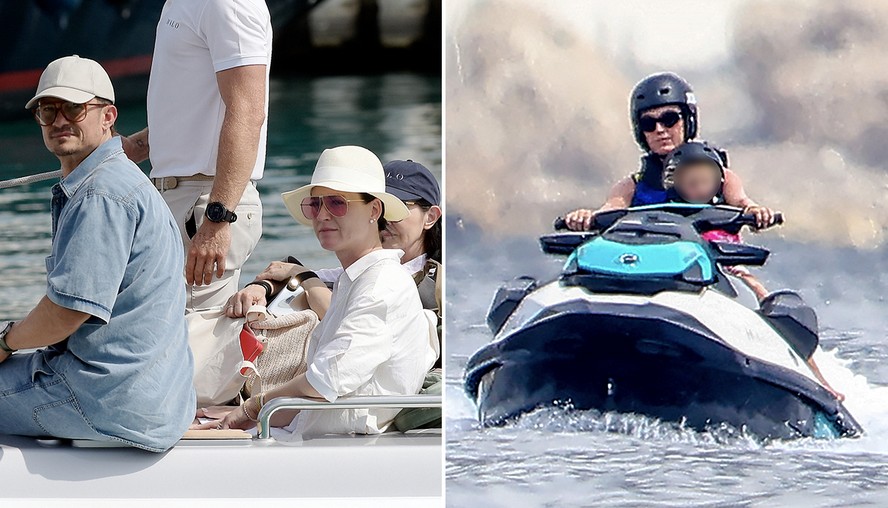 Katy Perry, Orlando Bloom e Daisy Dove estão curtindo férias em Saint-Tropez