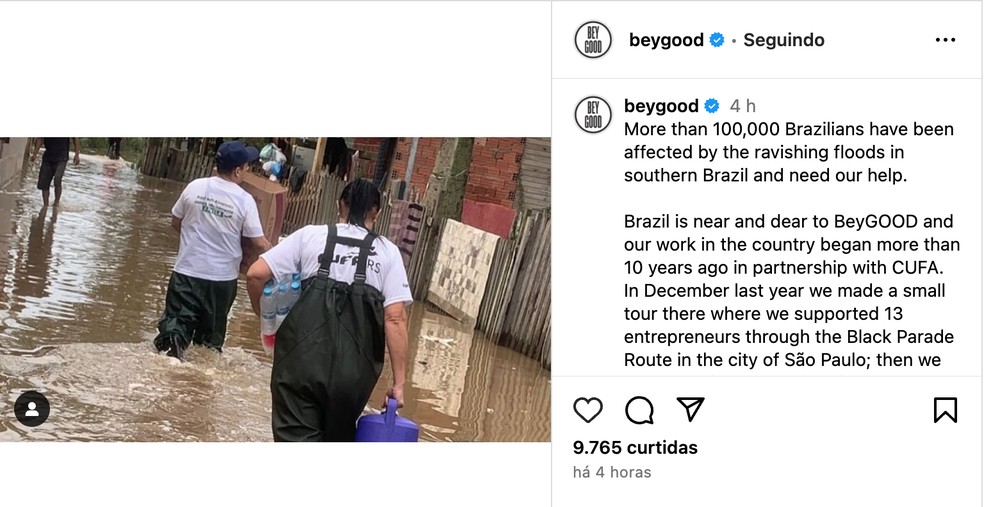 Artistas internacionais se unem para pedir ajuda pelo Rio Grande do Sul