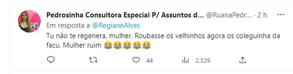 Web comenta semelhança entre Regiane Alves e estudante de Medicina que roubou dinheiro de formatura  — Foto:  Reprodução/Twitter
