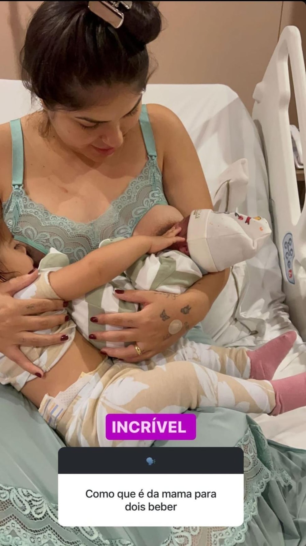 Estefany Boro responde perguntas de fãs sobre o caçula — Foto: reprodução/Instagram