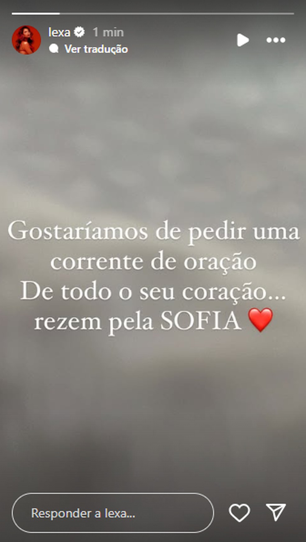 Post de Lexa — Foto: Reprodução/Instagram
