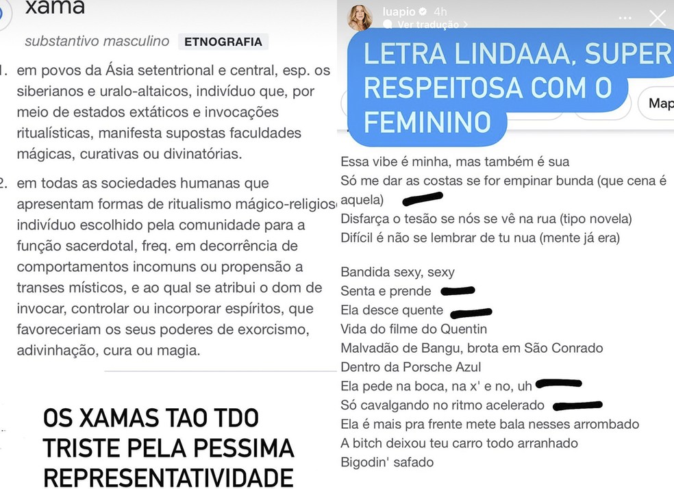 Luana Piovani critica Xamã na web — Foto: Reprodução / Instagram