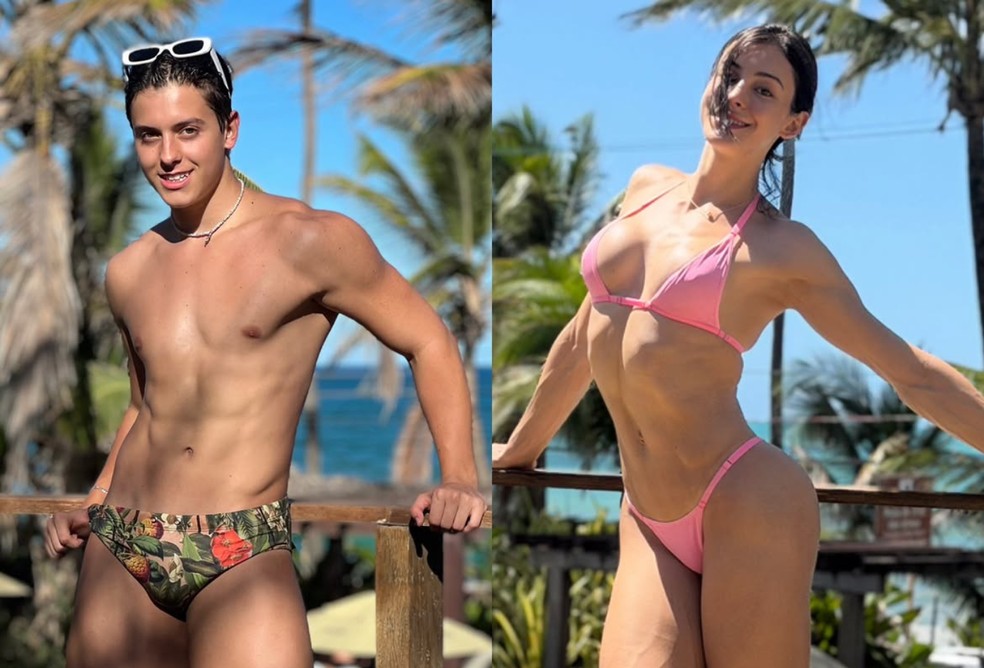 Antes e depois de Bella Longuinho — Foto: Reprodução/Instagram