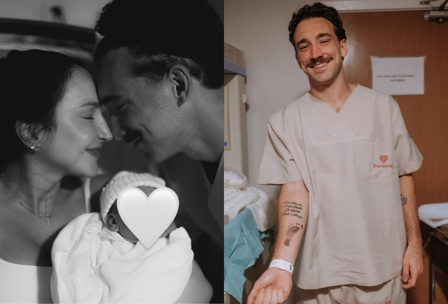 Nasce Serena, primeira filha do jogador Leo Ortiz, do Flamengo, e Maitê Lo Sardo