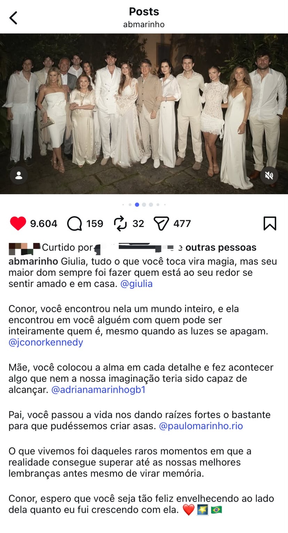 Post de André Marinho — Foto: Reprodução | Instagram