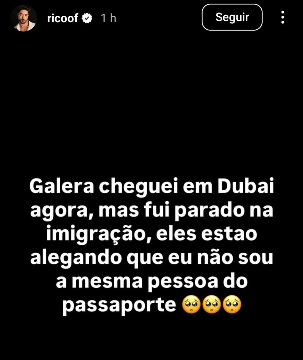 Rico Melquiades — Foto: Reprodução/Instagram