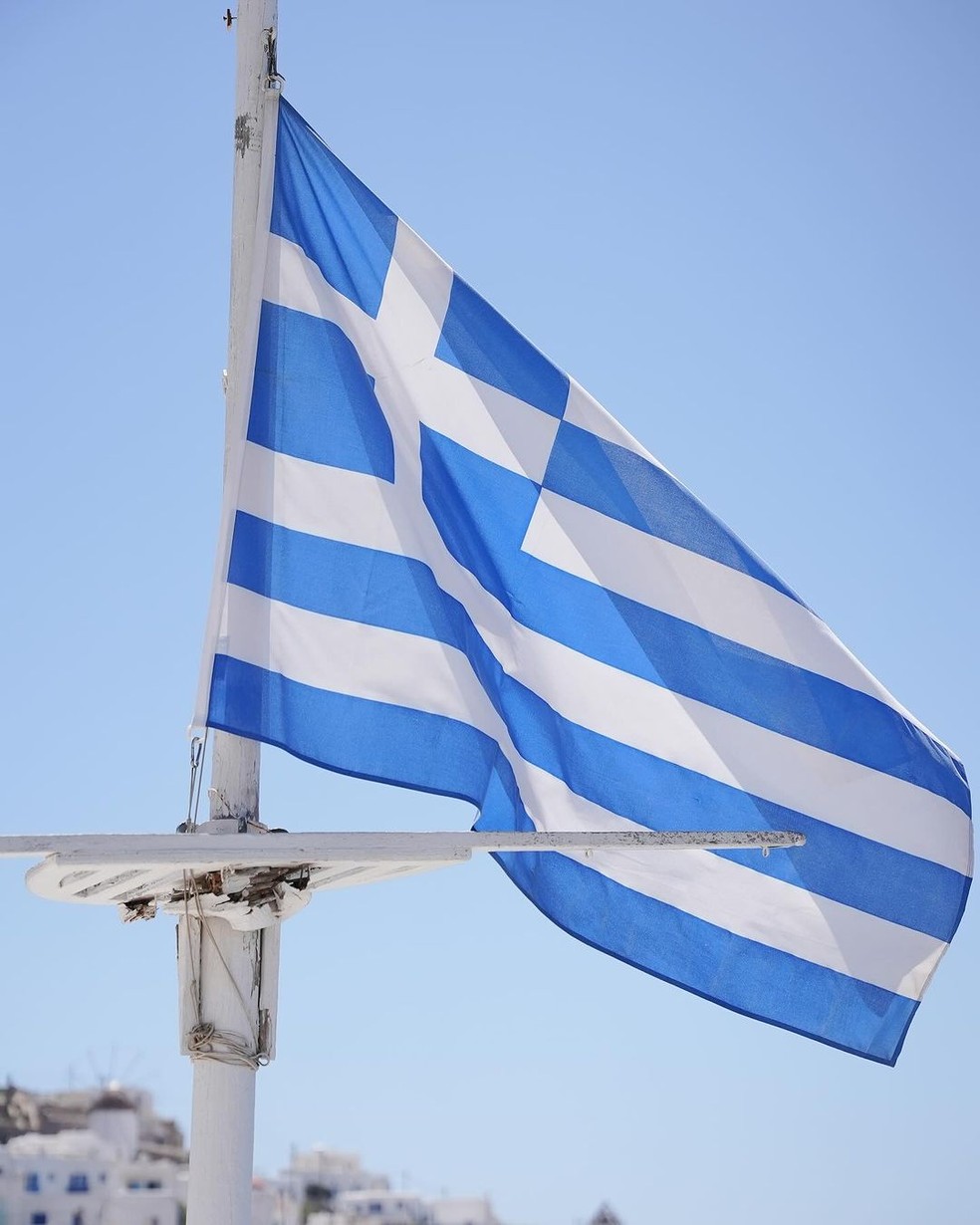 Luciana Gimenez aproveitou dias de descanso na Grécia — Foto: Reprodução/Instagram