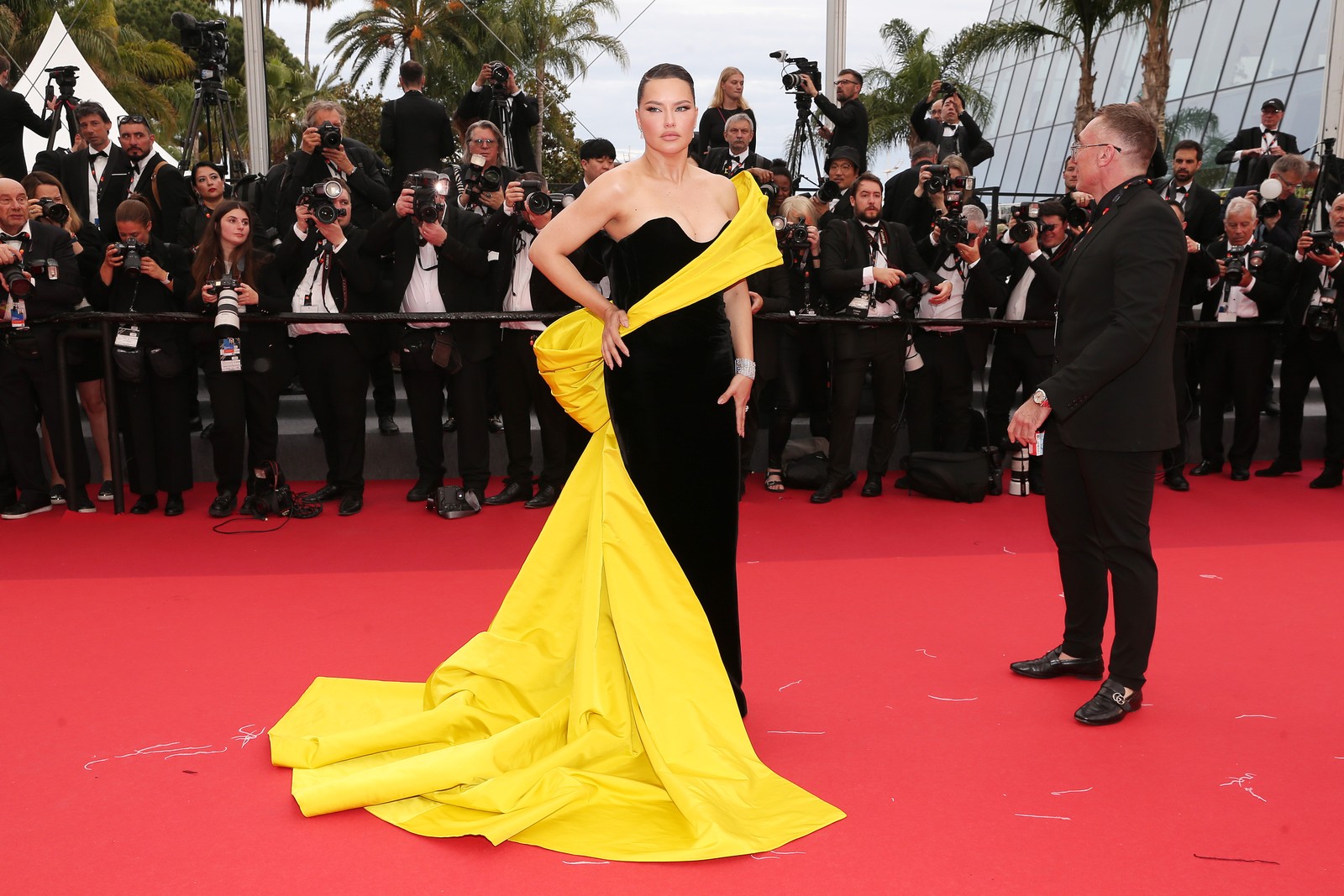 Adriana Lima no Festival de Cannes — Foto: Getty Images