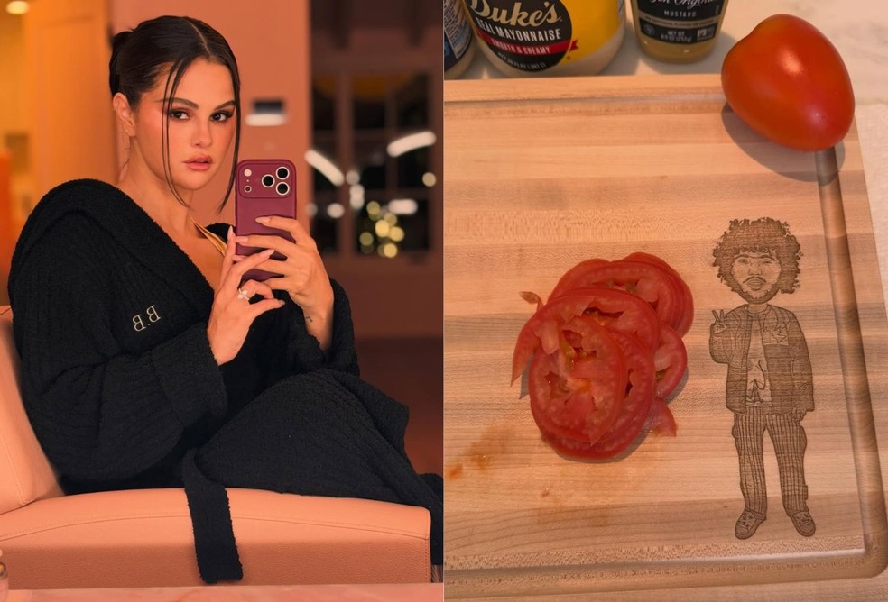 Selena Gomez abre álbum de fotos e item inusitado com imagem do