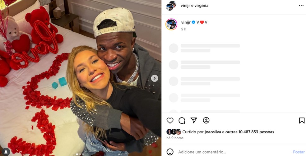 Virginia Fonseca e Vini Jr. assumem namoro — Foto: Reprodução/Instagram