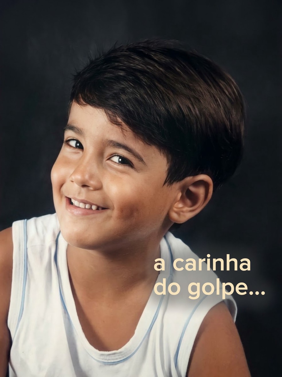 Lucas Pizane na infância — Foto: Reprodução/Instagram