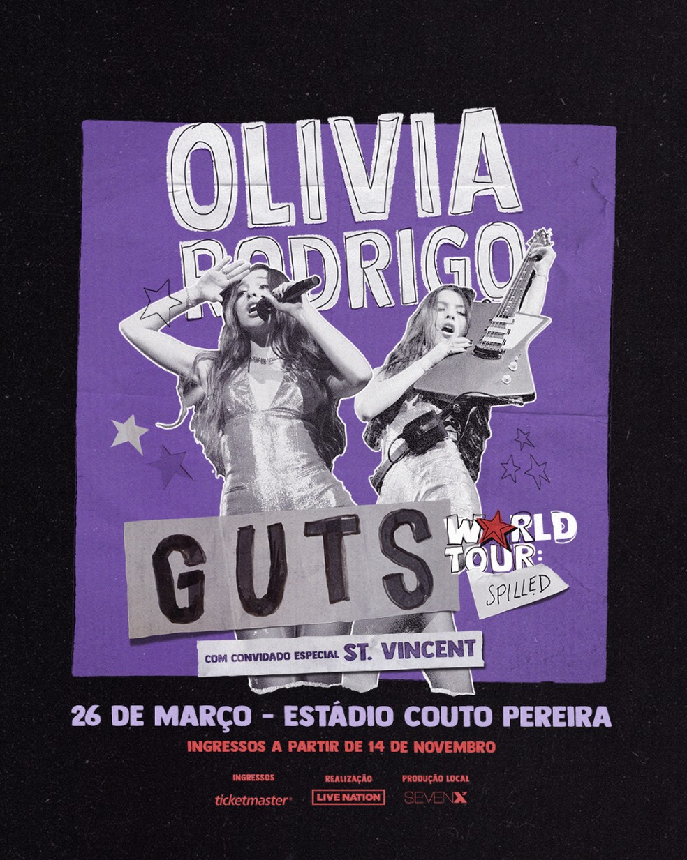Olivia Rodrigo anuncia show no Brasil; saiba datas, valores e como