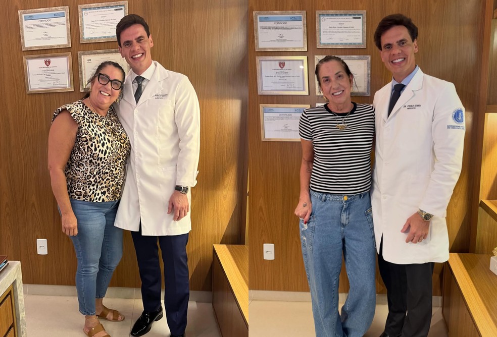 Antes e depois de Margareth Serrão — Foto: Reprodução/Instagram