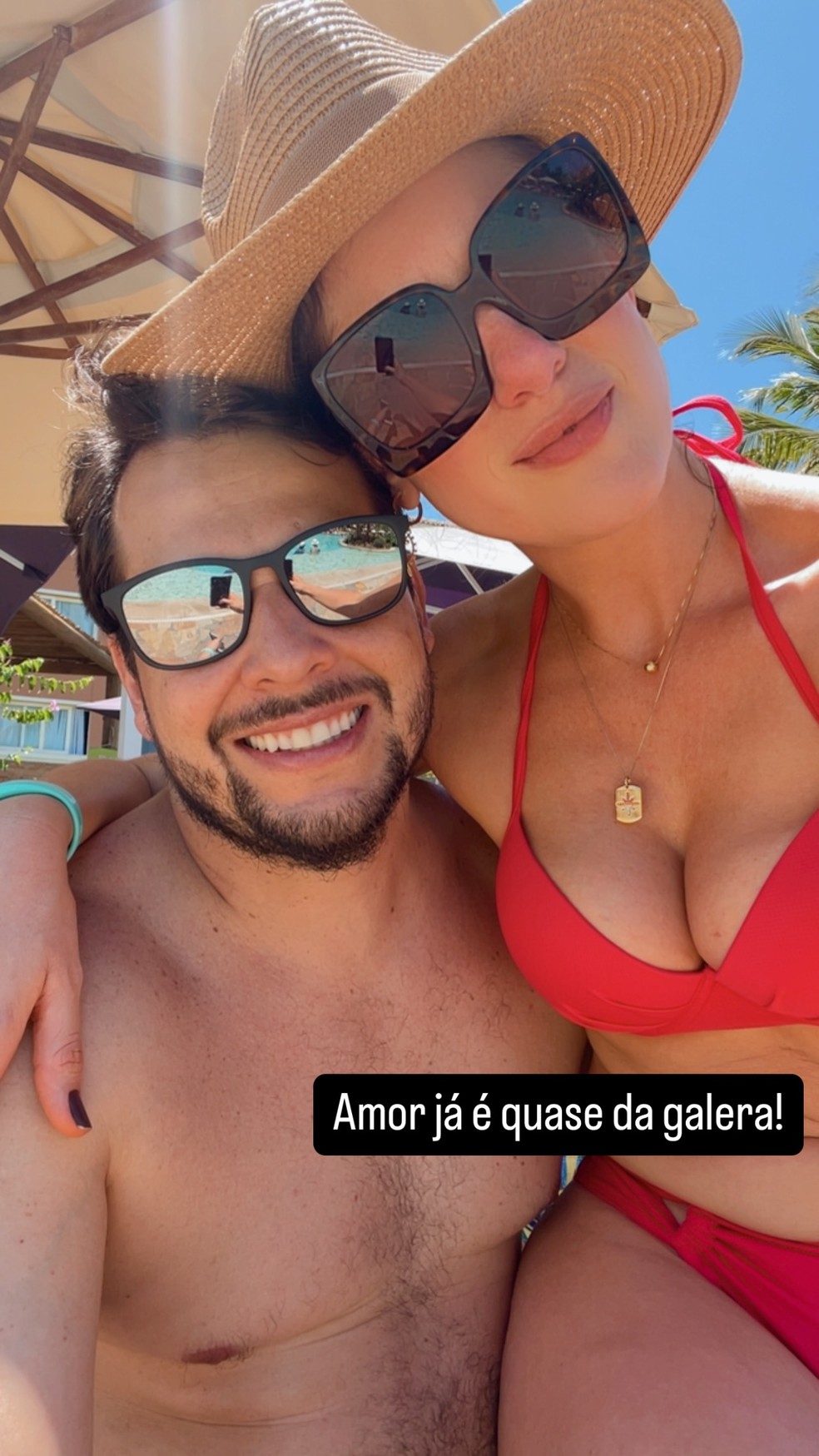 Elenco de 'Sandy & Junior' celebra 25 anos do seriado na Costa do Sauípe — Foto: Reprodução/Instagram
