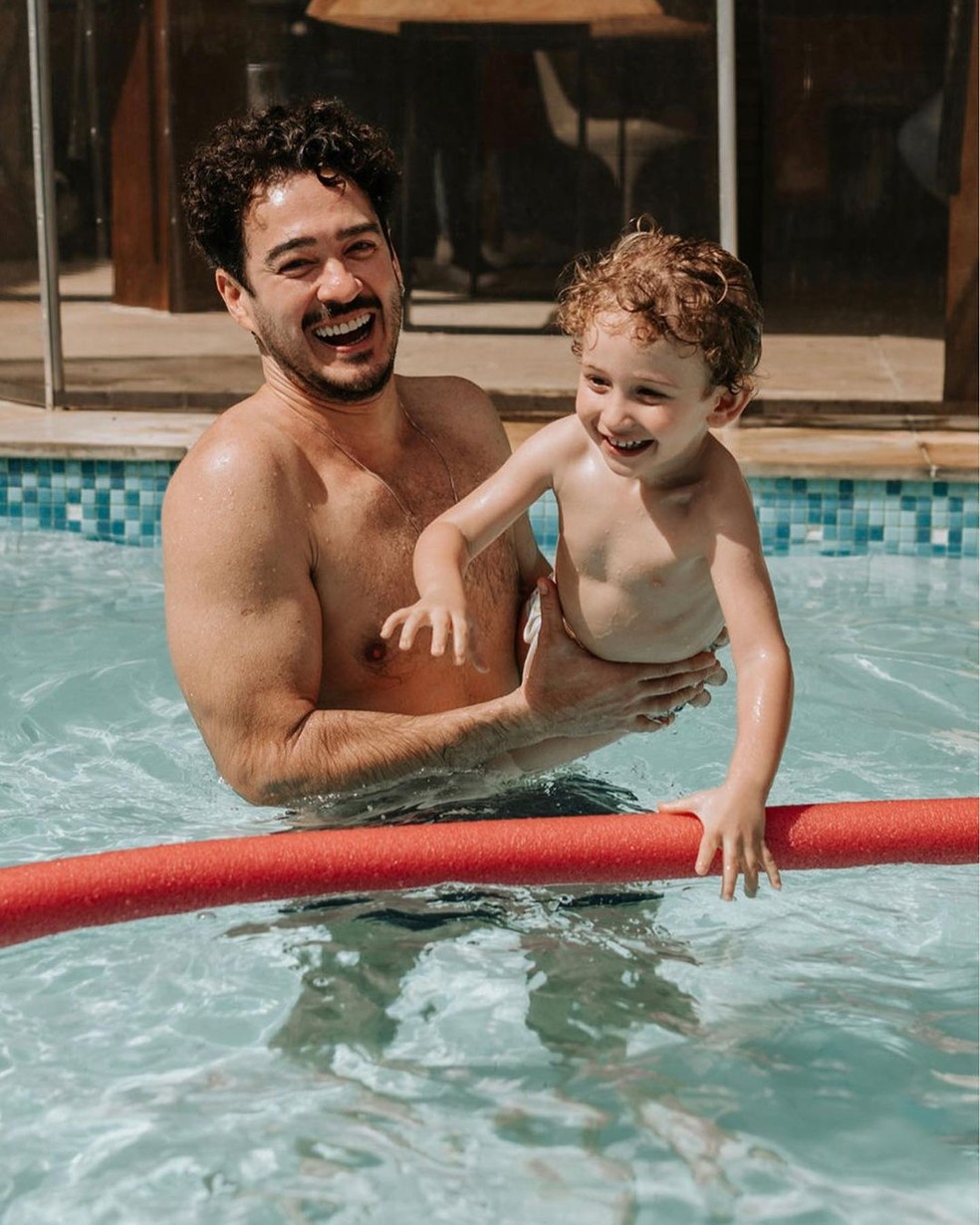 Marcos Veras e o filho, Davi — Foto: Reprodução/Instagram