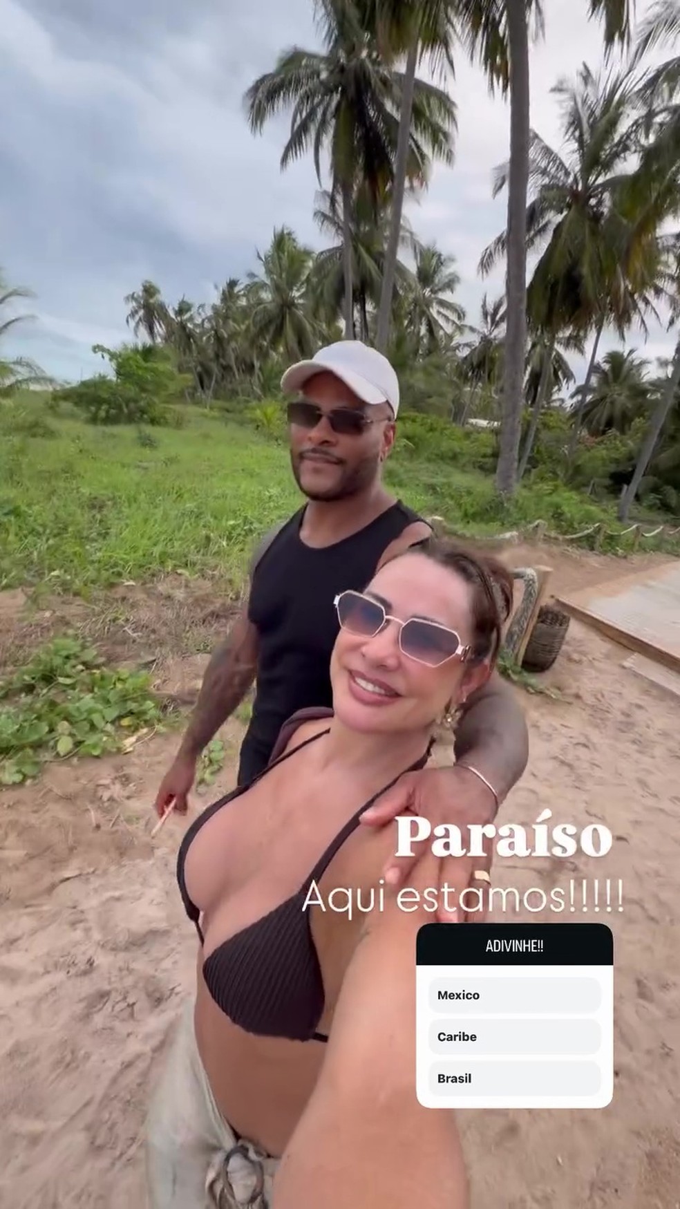 Scheila Carvalho curte viagem com o marido, Tony Salles — Foto: Reprodução/Instagram