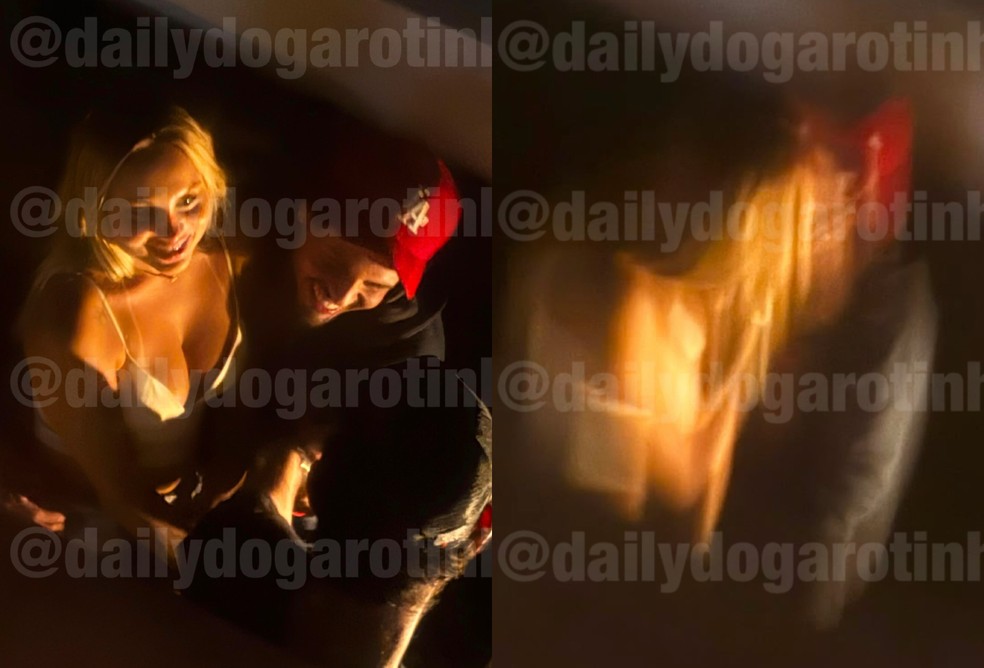 Zé Felipe aparece aos beijos com Lara Jucá em after no Rio; veja fotos! — Foto: Daily do Garotinho