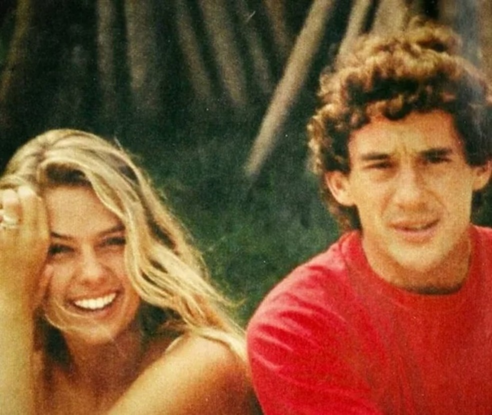 Adriane Galisteu e Ayrton Senna foram namorados entre 1993 e 1994 — Foto: Reprodução/Instagram