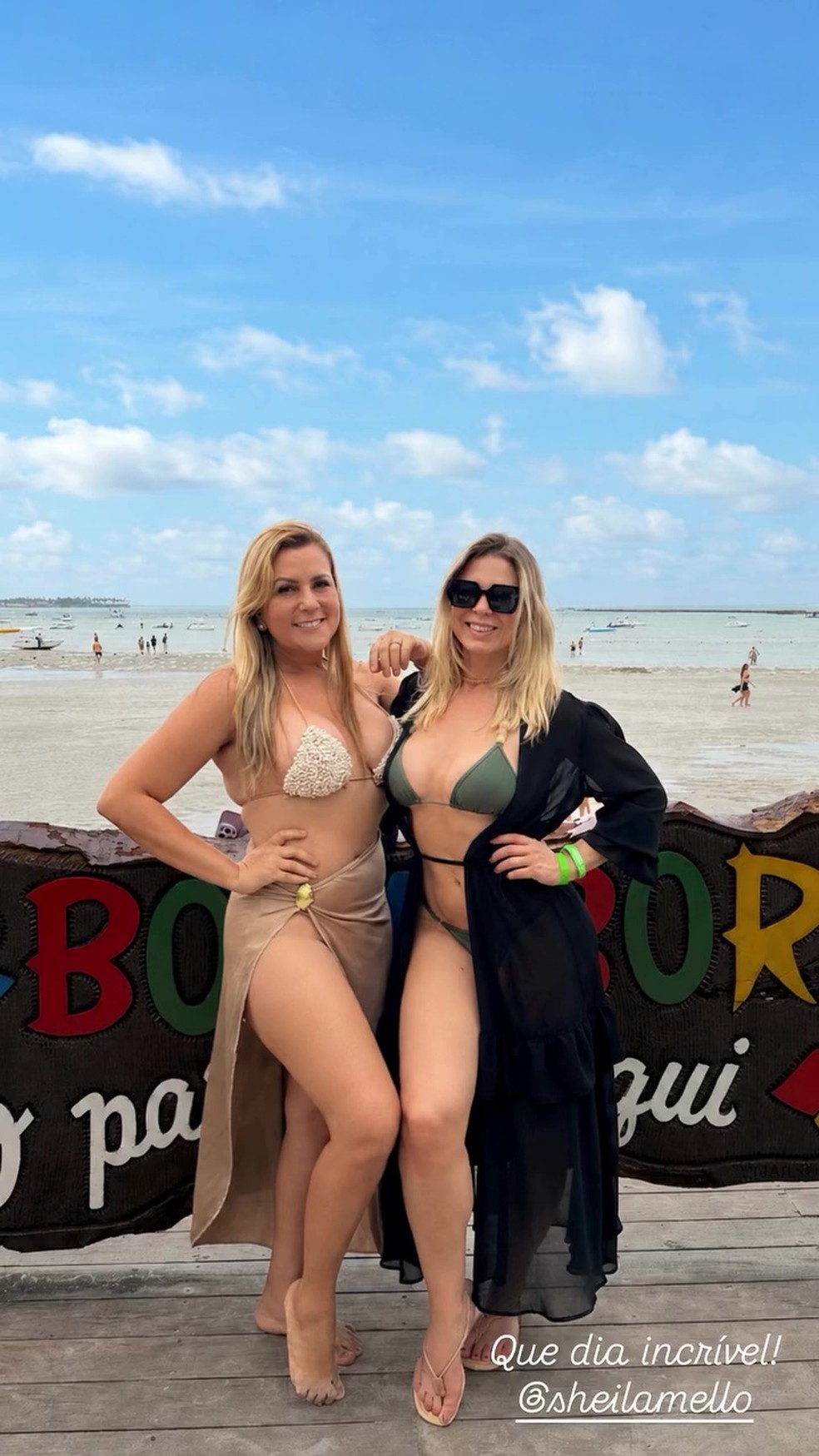 Sheila Mello em Porto de Galinhas (PE) — Foto: Reprodução/Instagram