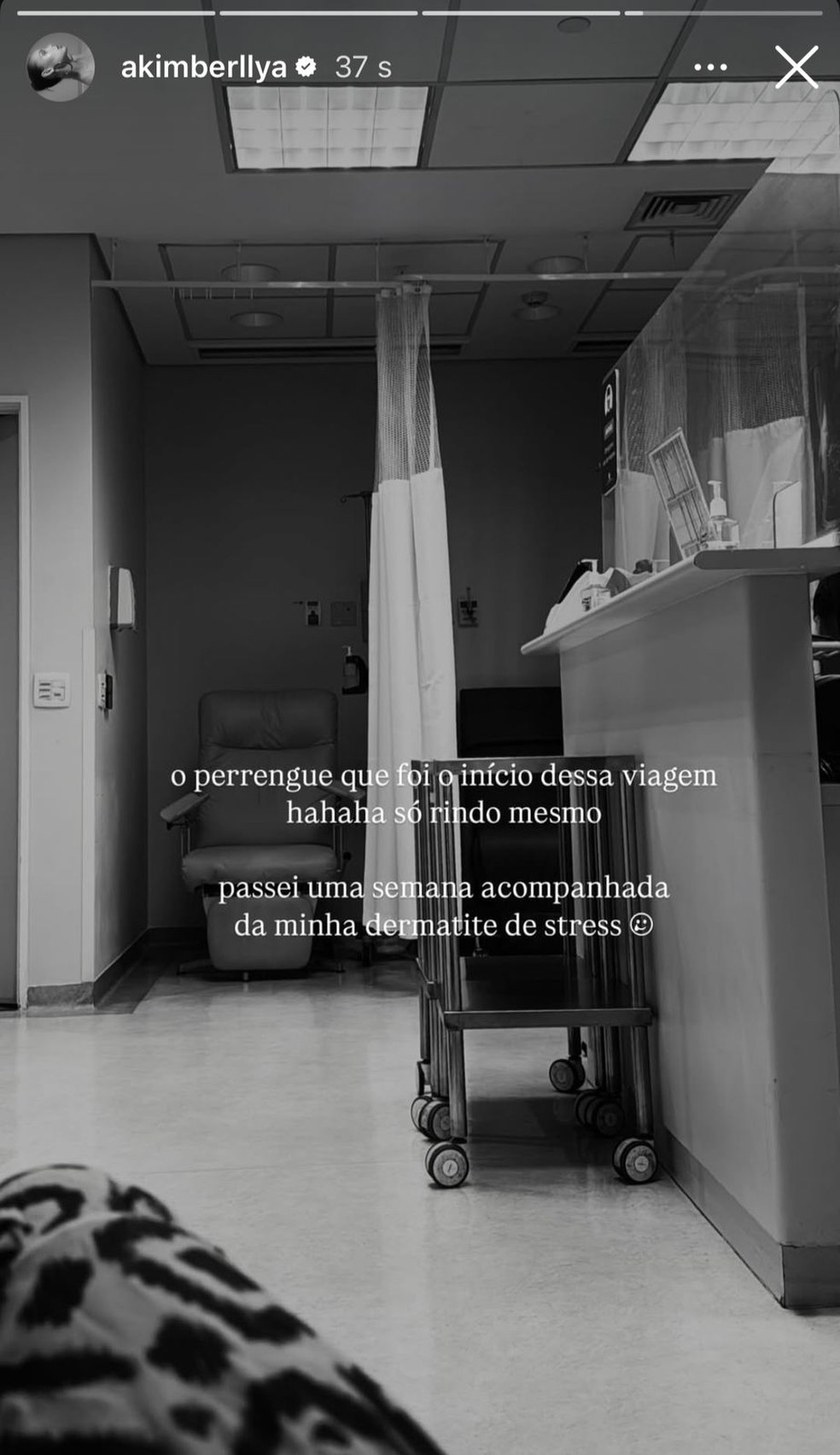 Story de Amanda Kimberlly — Foto: Reprodução/Instagram