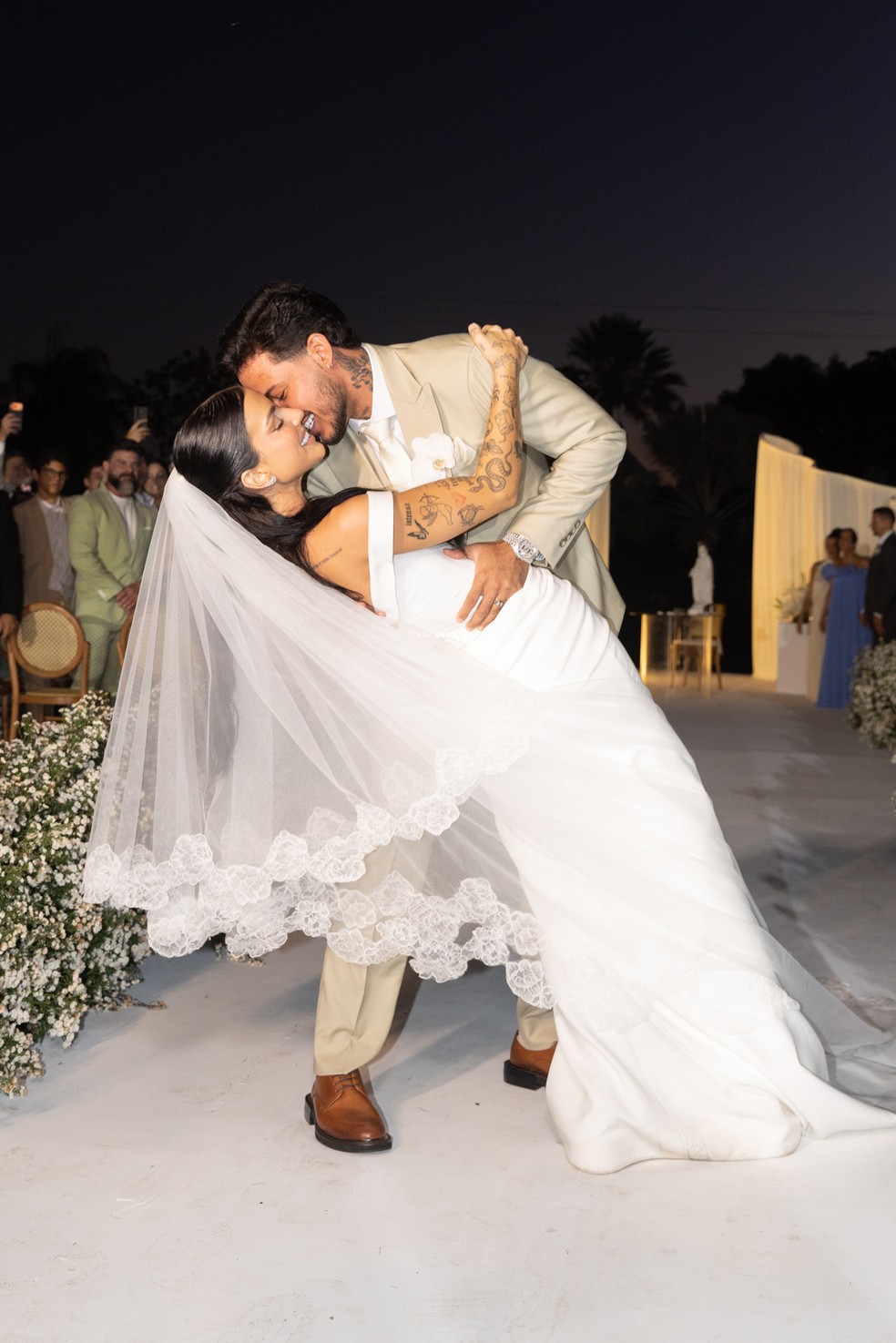 Felipe Amorim e Duda Kropf se casam em Fortaleza — Foto: Lucas Ramos / Brazil News