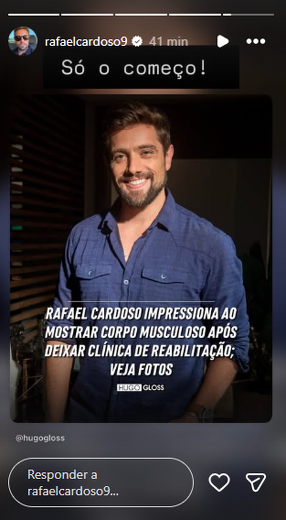 Rafael Cardoso — Foto: Reprodução/Instagram