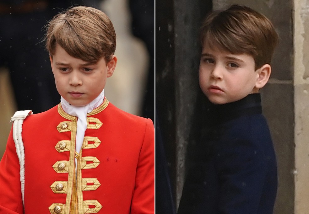 Os príncipes George e Louis — Foto: Getty Images