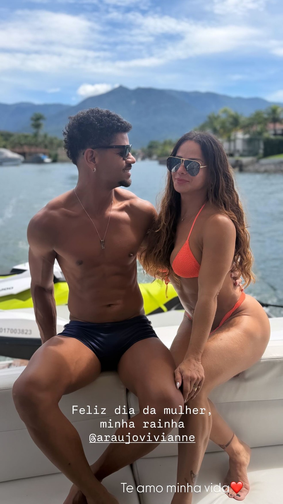 Viviane Araujo e Guilherme Militão — Foto: Reprodução/Instagram