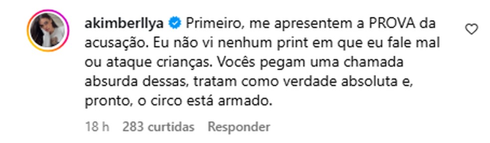 Amanda Kimberlly — Foto: Reprodução/Instagram