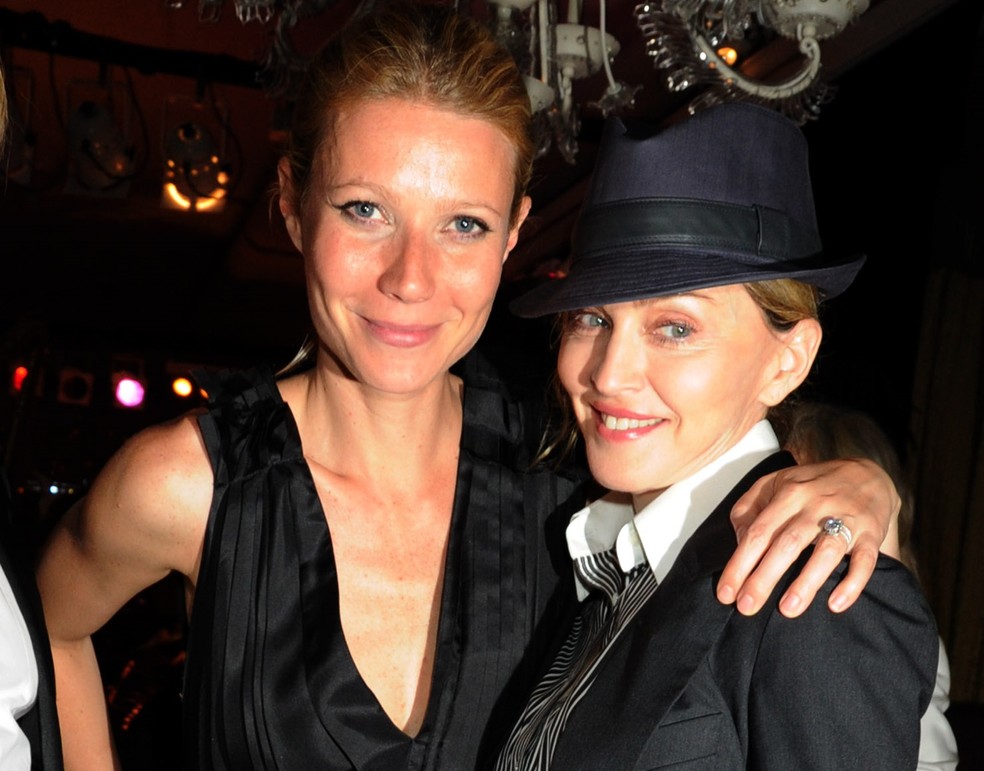 Gwyneth Paltrow e Madonna — Foto: Getty Images