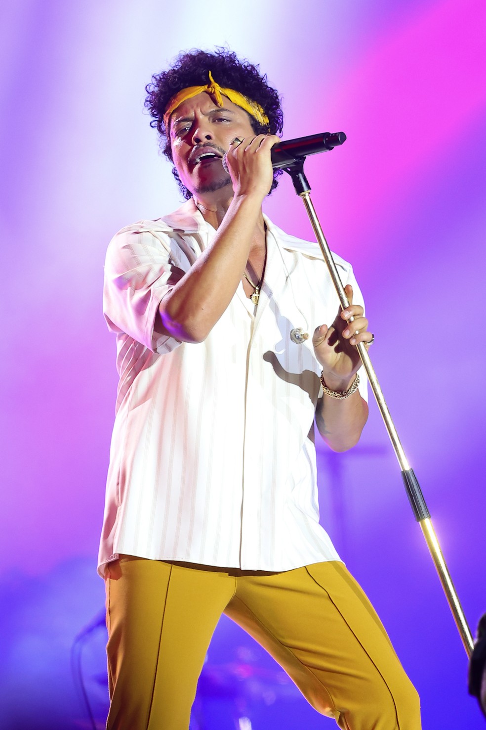 Bruno Mars encerrou a segunda noite do The Town — Foto: BrazilNews