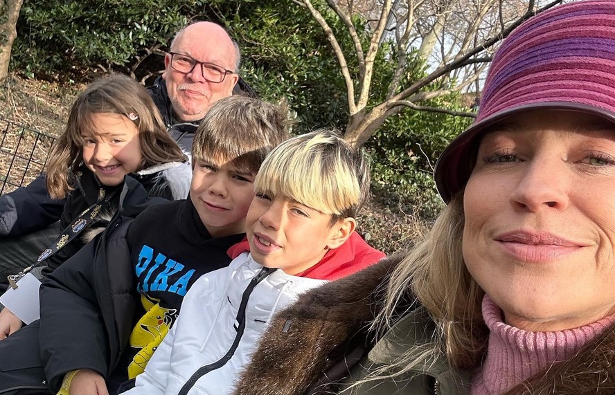 Luana Piovani com os filhos em Nova York — Foto: Reprodução/Instagram