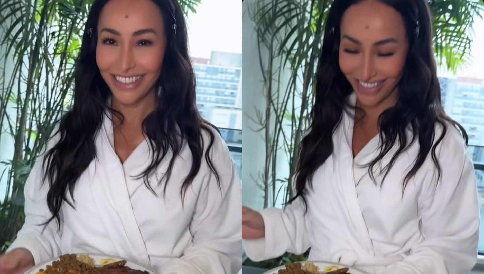 Sabrina Sato fala sobre apetite na gestação e surpreende equipe com pratão de comida: 