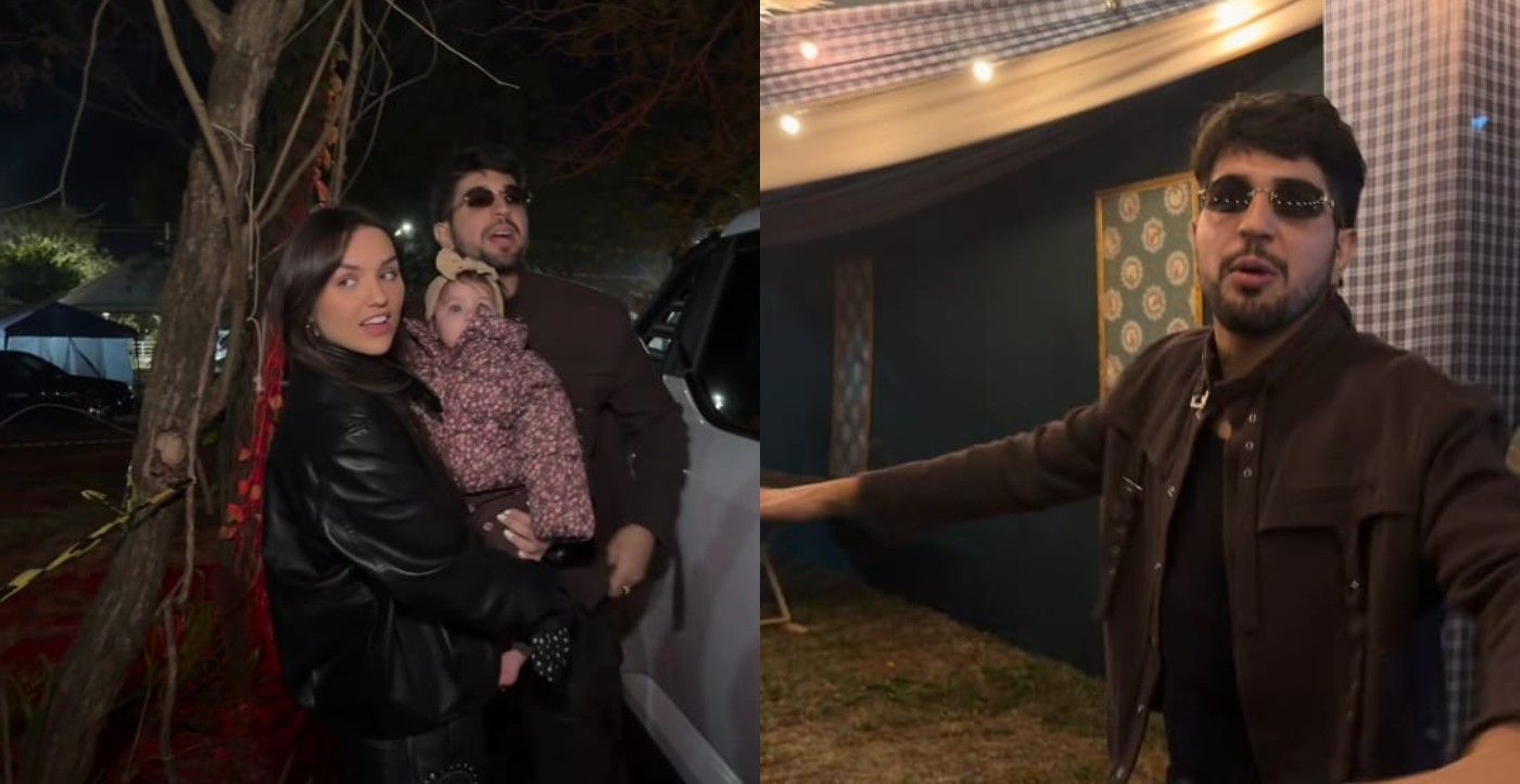 Nattan chega a Barretos e faz tour pelo trailer de acampamento em que ficará hospedado com Rafa Kalimann e filha - QTU Questões do Universo