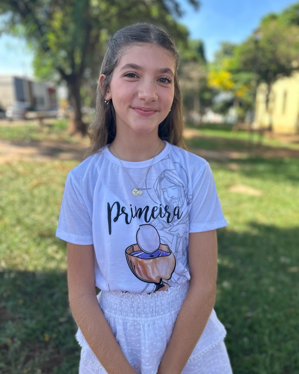Luiza, filha do meio de Daniel e Aline de Pádua — Foto: Instagram