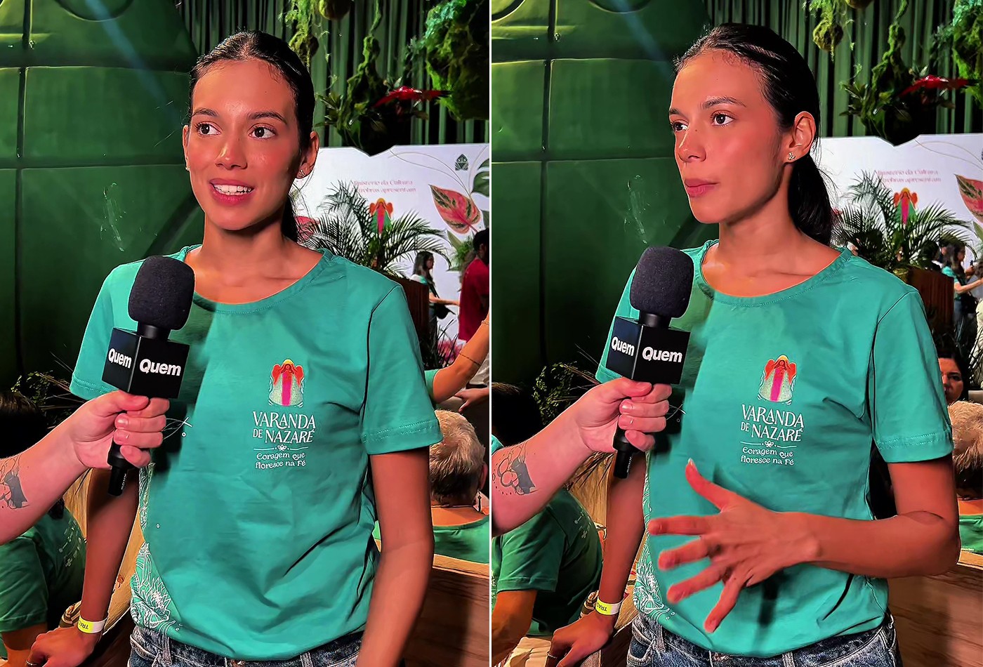No Círio de Nazaré, Alane Dias relembra promessa: 'Pedi pra entrar no BBB'; vídeo