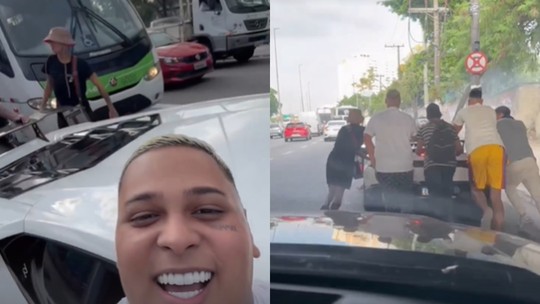 MC Ryan fica sem gasolina em meio a trânsito de São Paulo e grava perrengue; vídeo