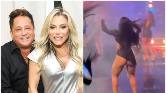 Leonardo entrega reação Poliana Rocha após rumor de dançarinas sem calcinha