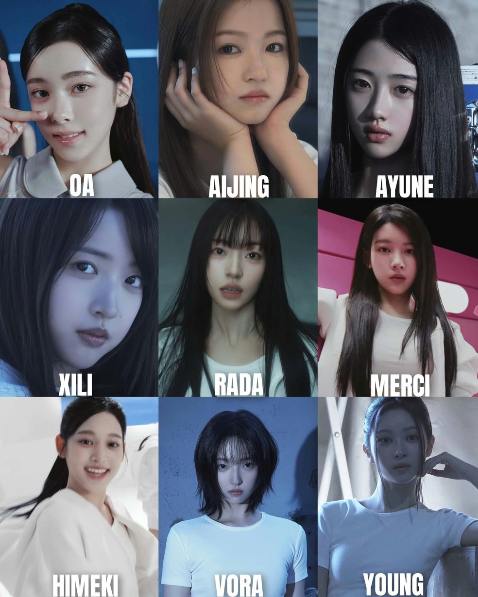 Conheça o A2O LITE, novo girl group com nove integrantes — Foto: Reprodução/X