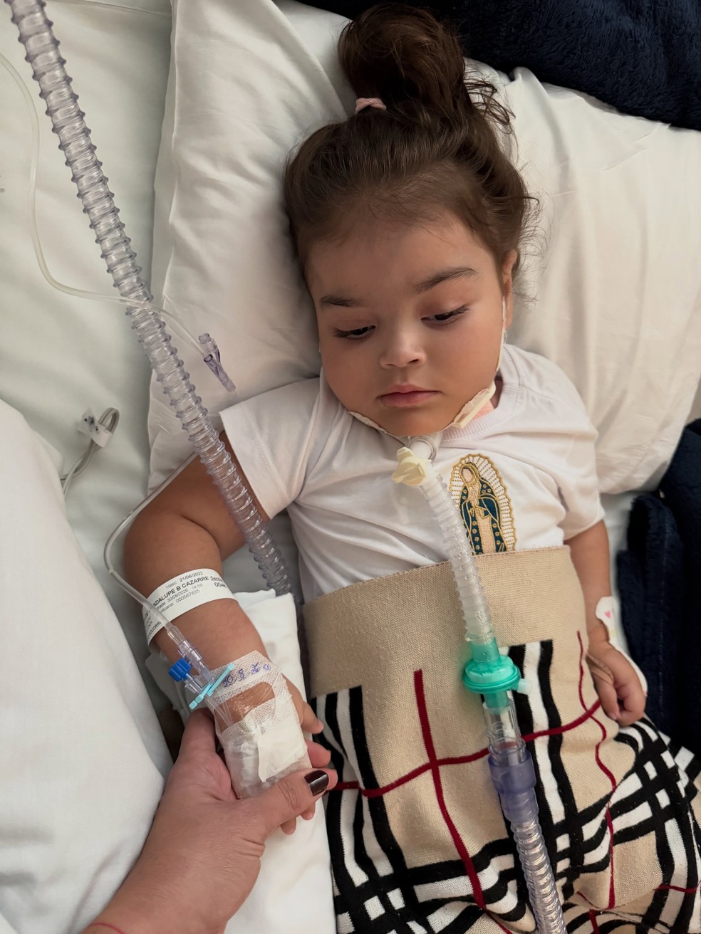 Filha de 4 anos do ator Juliano Cazarré é internada e está na CTI