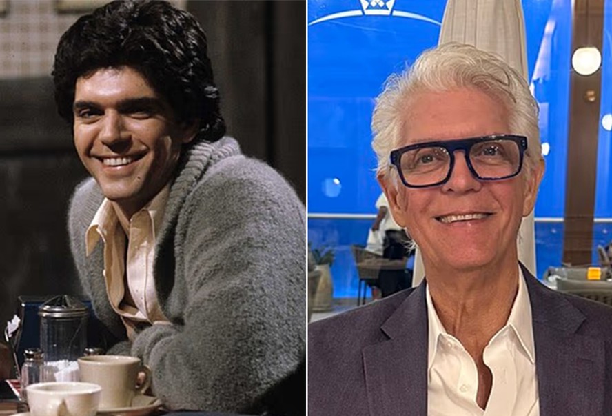 Alan Dysert na época de 'All My Children' e em foto recente