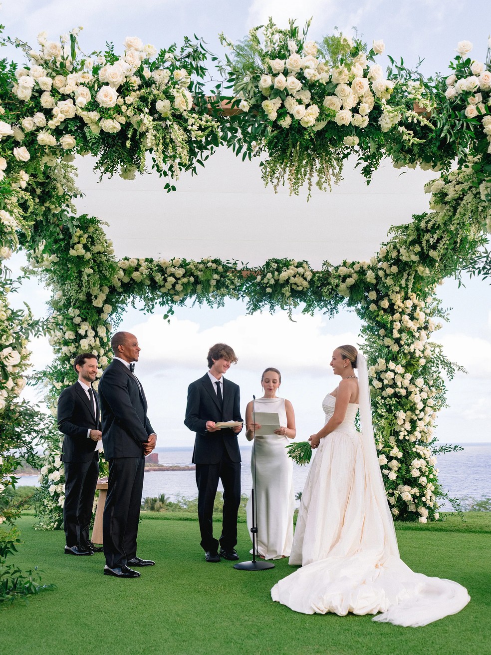 Tobey Maguire celebrou casamento de ex — Foto: José Vila