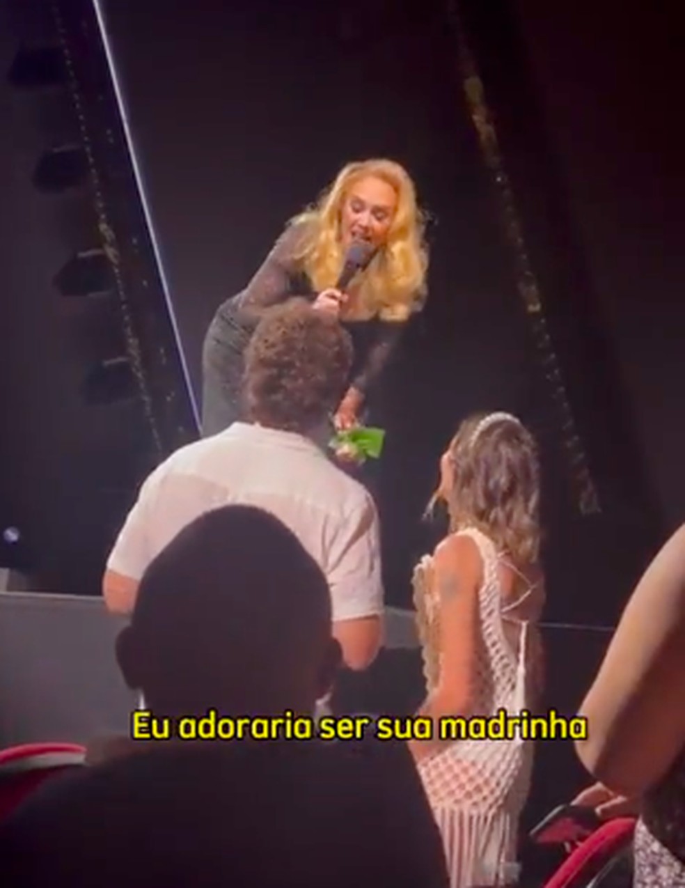 Adele aceita convite para ser madrinha de casamento de brasileiros &mdash; Foto: Reprodu&ccedil;&atilde;o