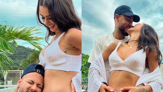 Bruna Biancardi, namorada de Neymar, anuncia gravidez, e famosos comemoram
