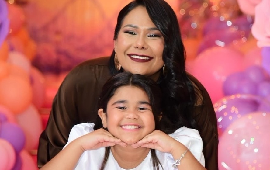 Chaiany comemora os 10 anos da filha Lara Sofia