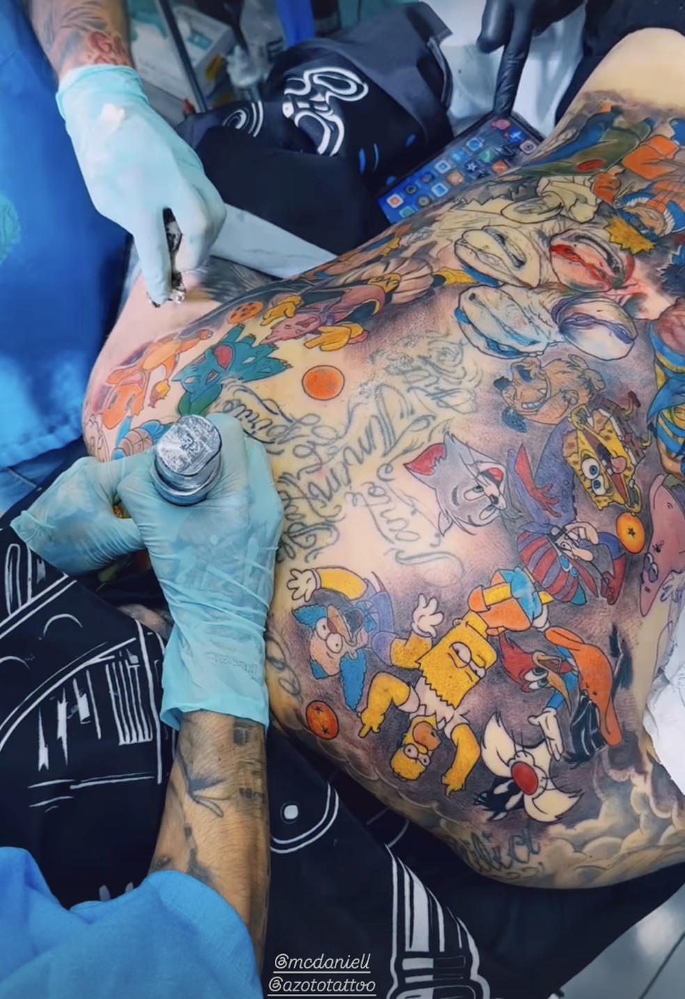 Tatuagens de MC Daniel — Foto: Reprodução/Instagram