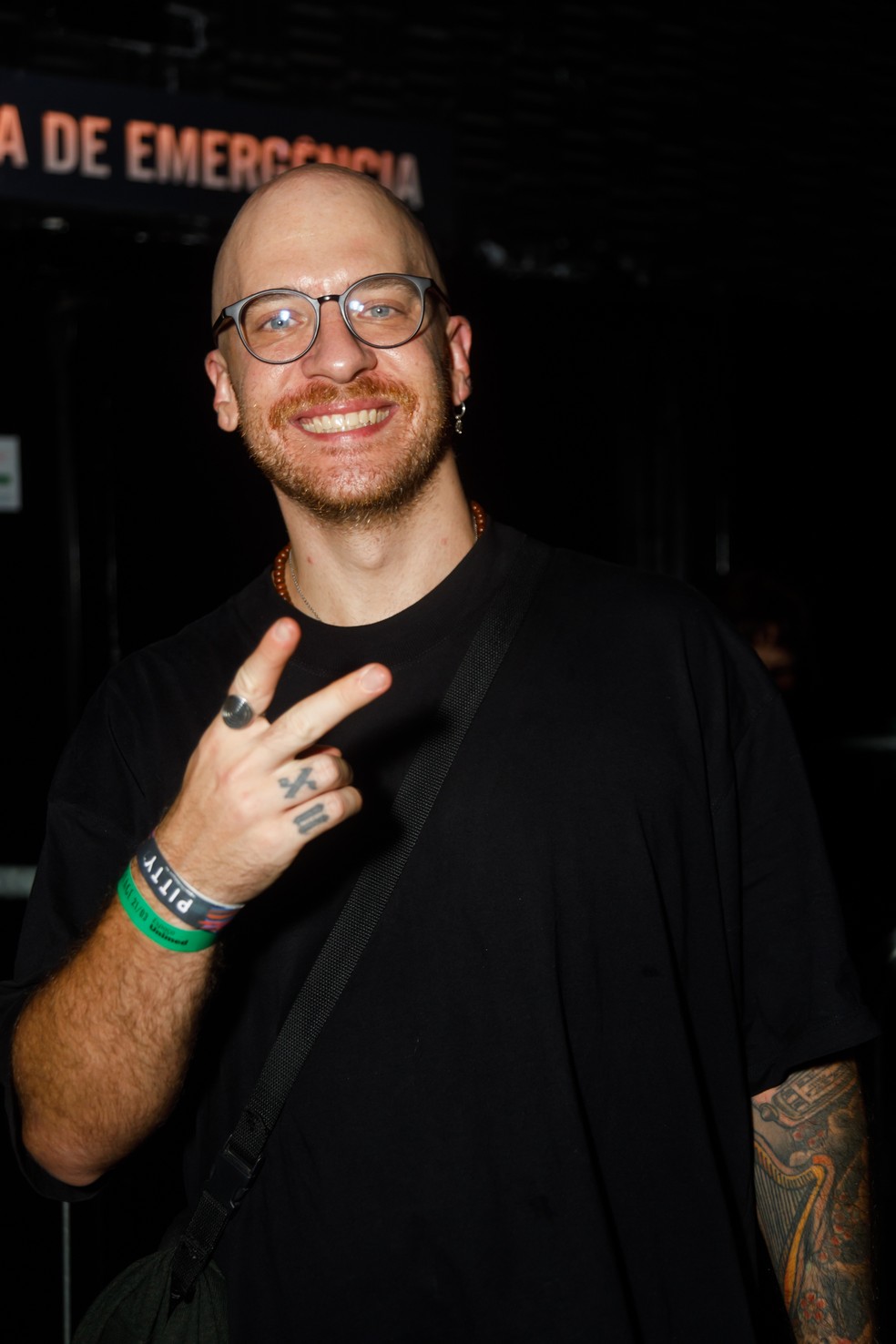 Daniel Weksler assiste ao show da cantora Pitty em SP — Foto: Patrícia Devoraes/BrazilNews